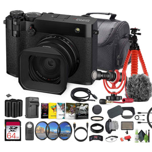 FUJIFILM GFX100RF 102MP Mirrorless Digital Camera Bundle + Accessories Black