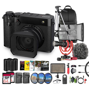 FUJIFILM GFX100RF 102MP Mirrorless Digital Camera Compact Rangefinder Style- Black
