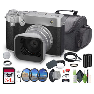 FUJIFILM GFX100RF 102MP Large Format Mirrorless Digital Camera Silver