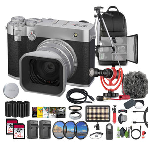 FUJIFILM GFX100RF 102MP Mirrorless Digital Camera Compact Rangefinder Style- Silver