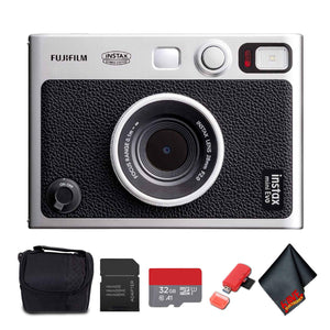 FUJIFILM INSTAX MINI EVO Hybrid Instant Camera Black , MICRO SD TO SD ADAPTER