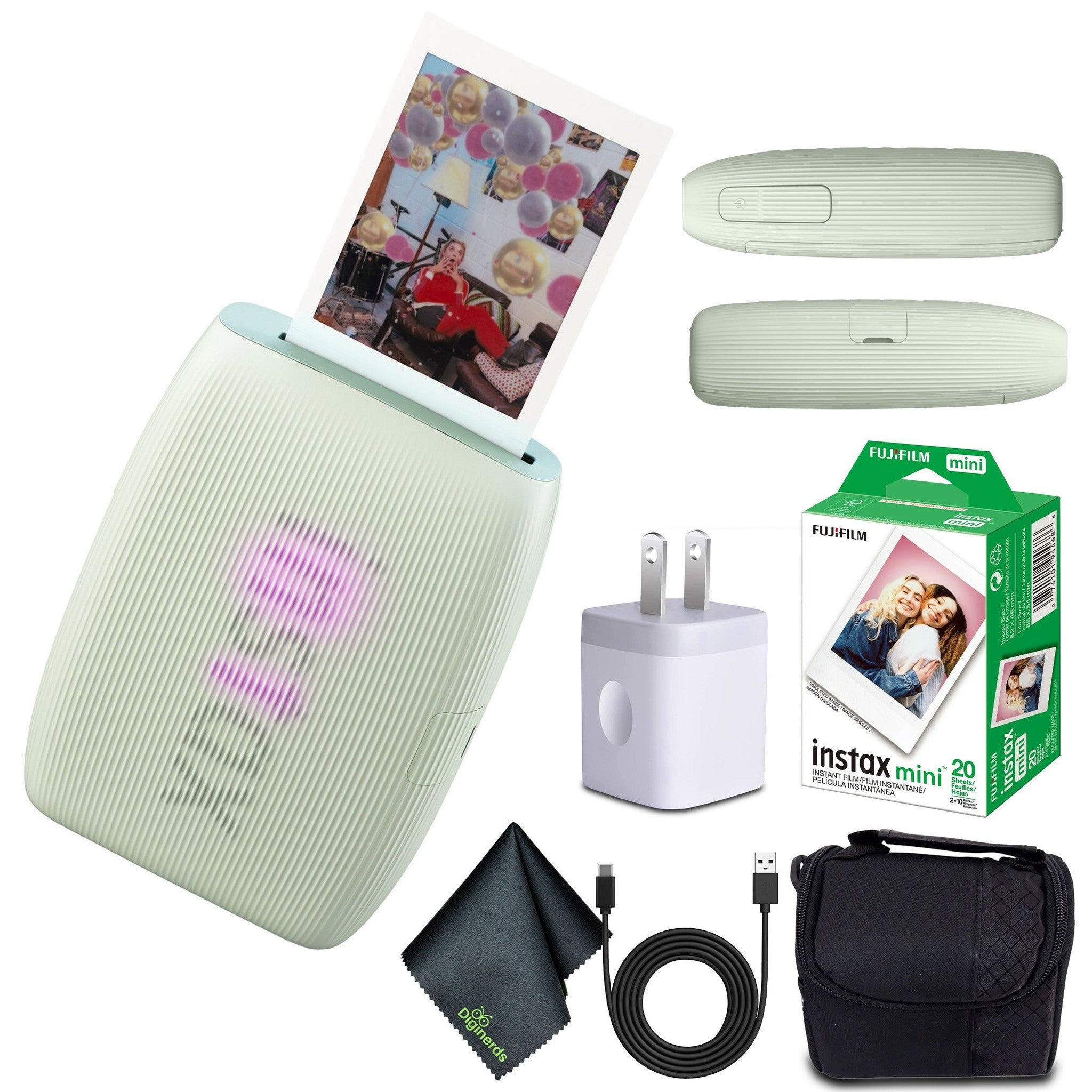 FUJIFILM INSTAX MINI LINK 3 Smartphone Printer Sage Green + 20 Instant Film Fujifilm