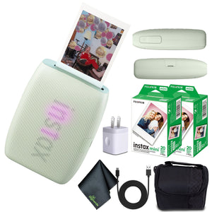 FUJIFILM INSTAX MINI LINK 3 Smartphone Printer Sage Green + 40 Instant Film Fujifilm