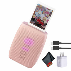 FUJIFILM INSTAX MINI LINK 3 Smartphone Printer Rose Pink , Bundle