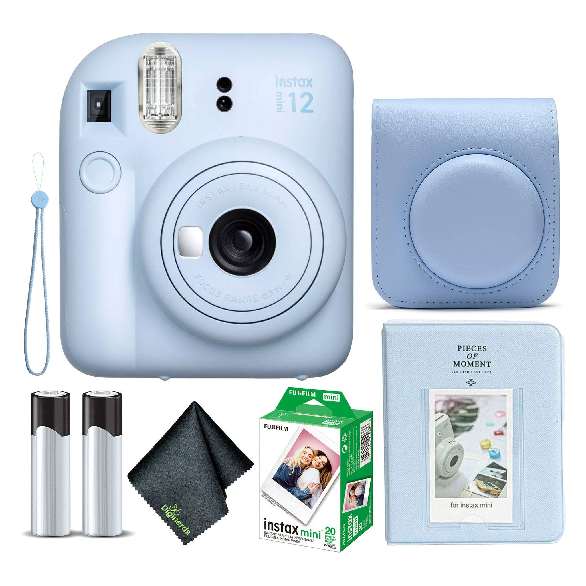FUJIFILM INSTAX MINI 12 Instant Film Camera with Instant Film Pastel Blue Fujifilm