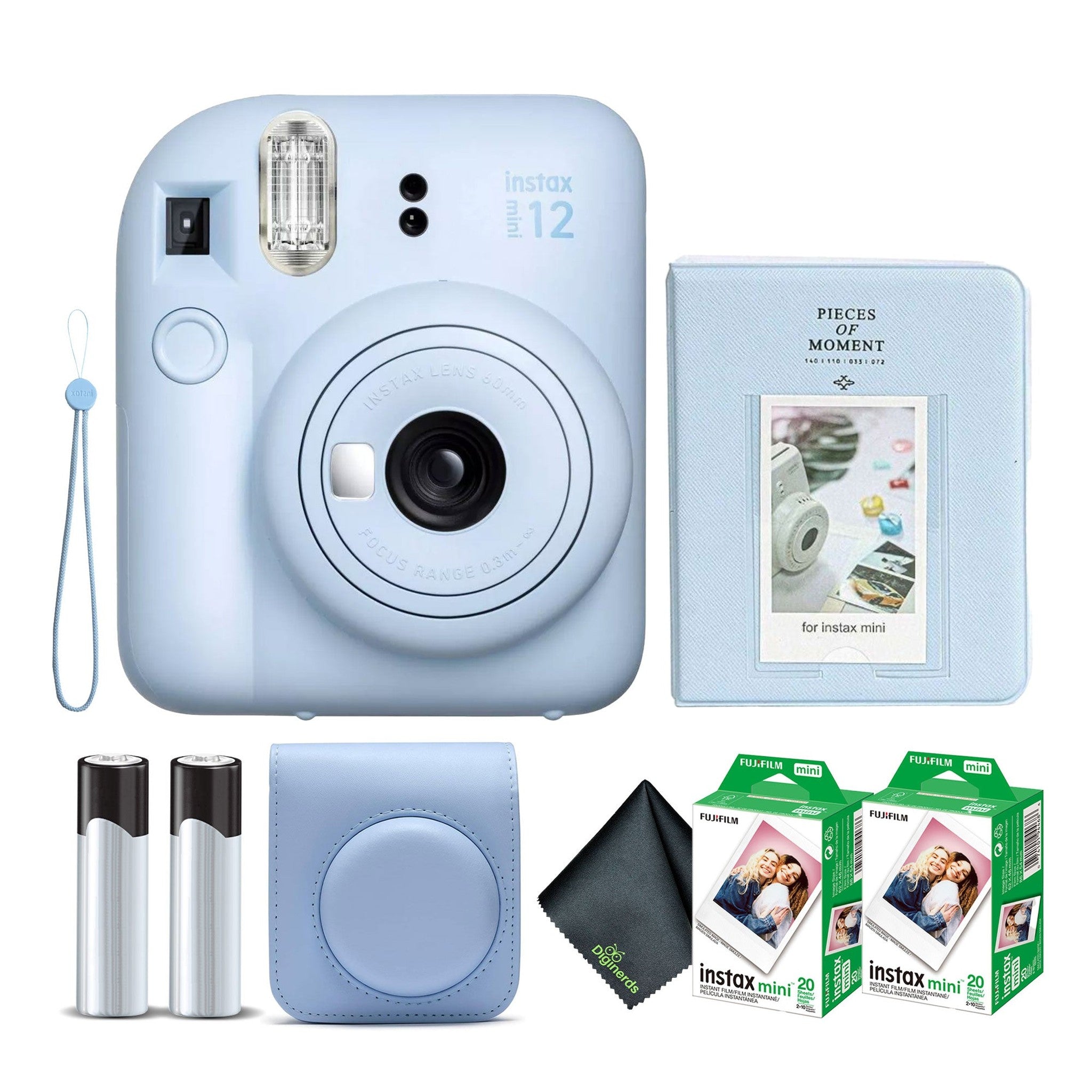 FUJIFILM INSTAX MINI 12 Instant Film Camera with Instant Film Pastel Blue Fujifilm