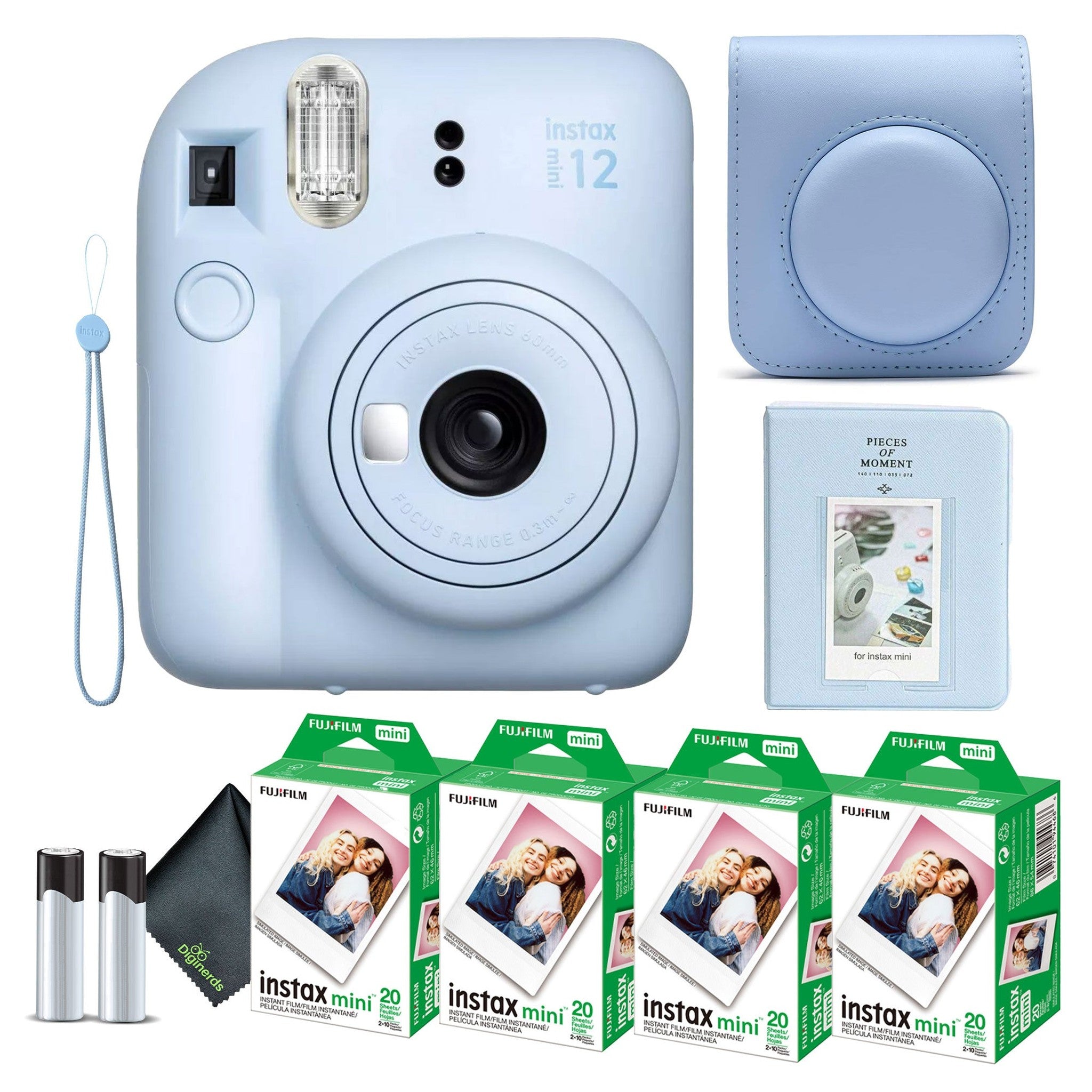 FUJIFILM INSTAX MINI 12 Instant Film Camera with Instant Film Pastel Blue Fujifilm