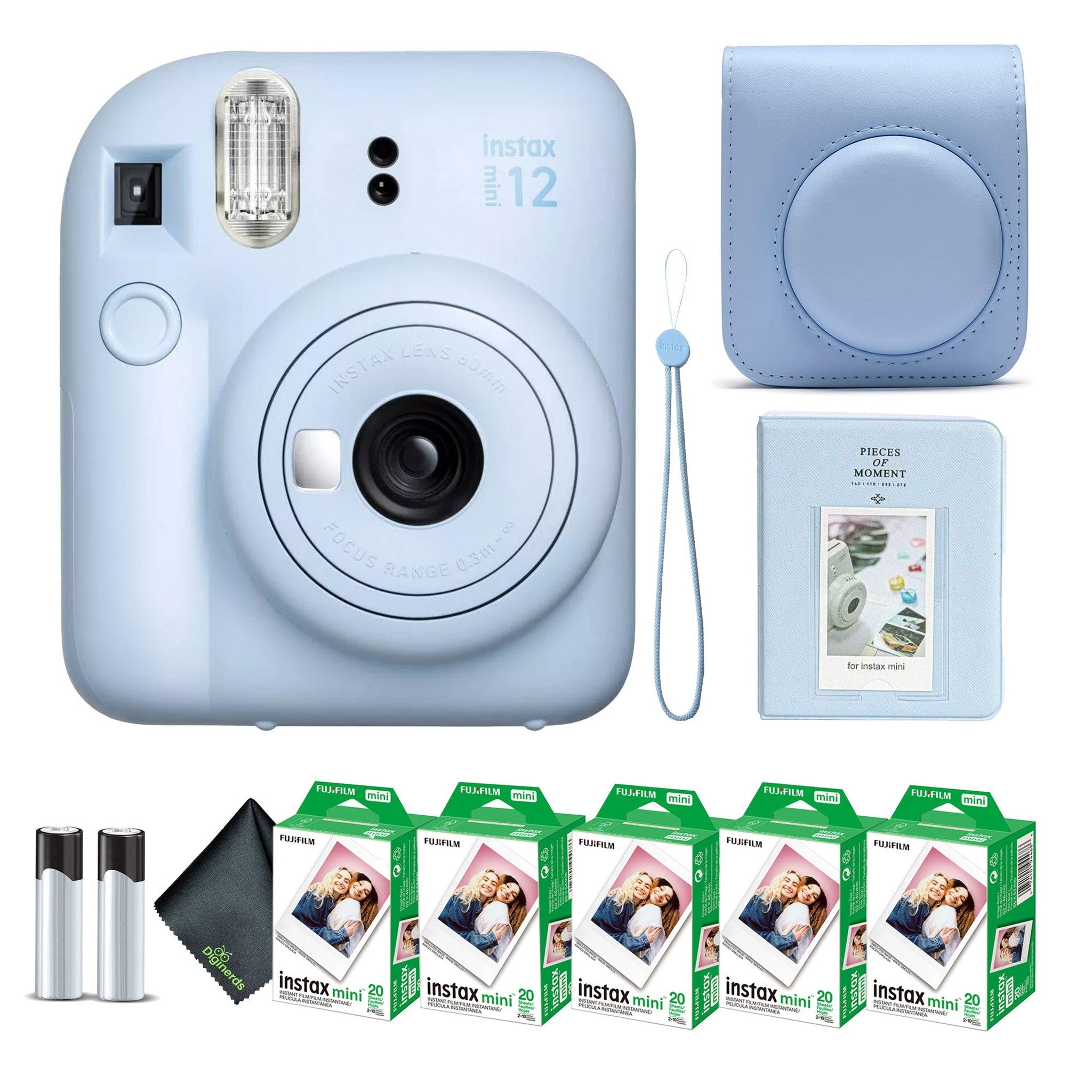 FUJIFILM INSTAX MINI 12 Instant Film Camera with Instant Film Pastel Blue Fujifilm