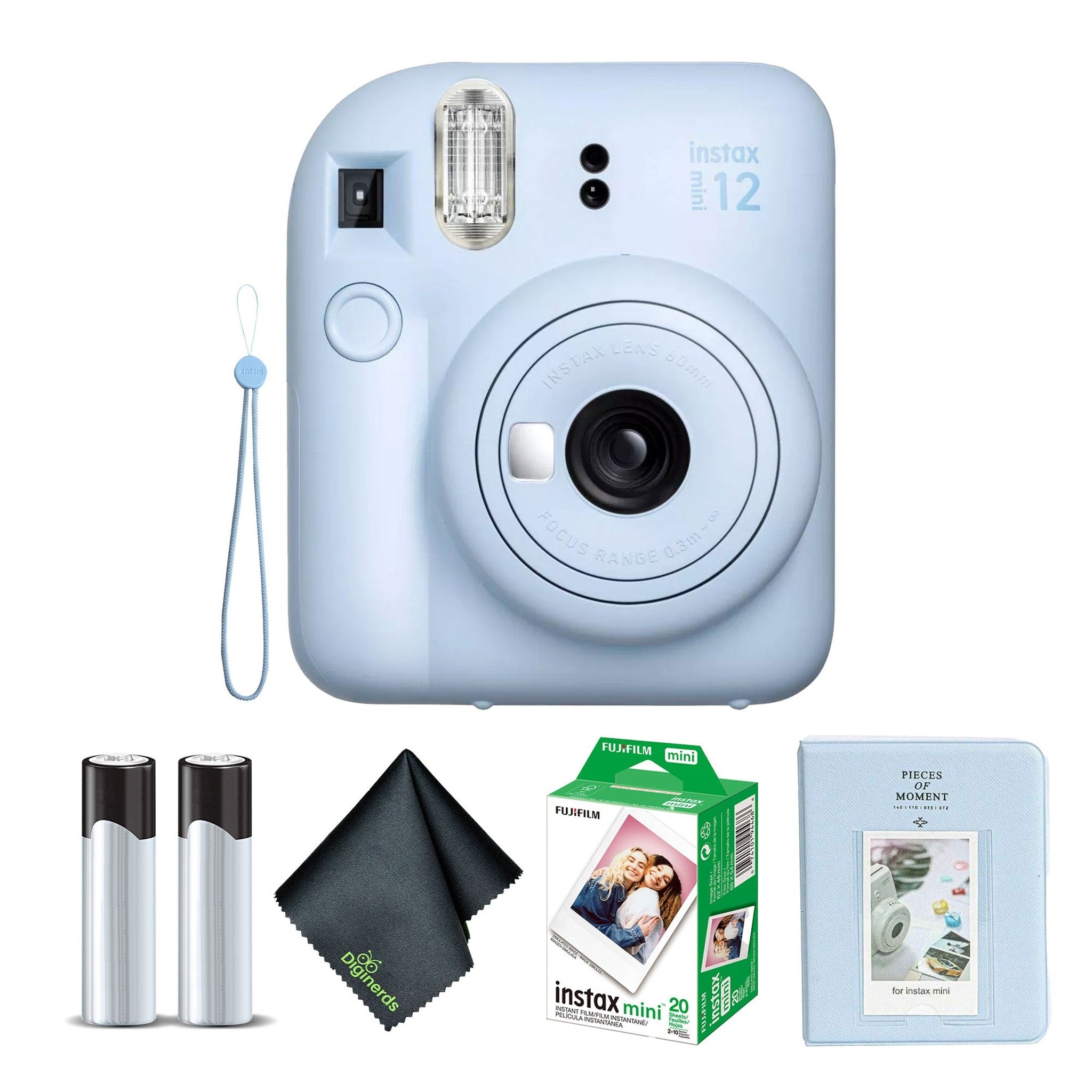 FUJIFILM INSTAX MINI 12 Instant Film Camera with Instant Film Pastel Blue Fujifilm