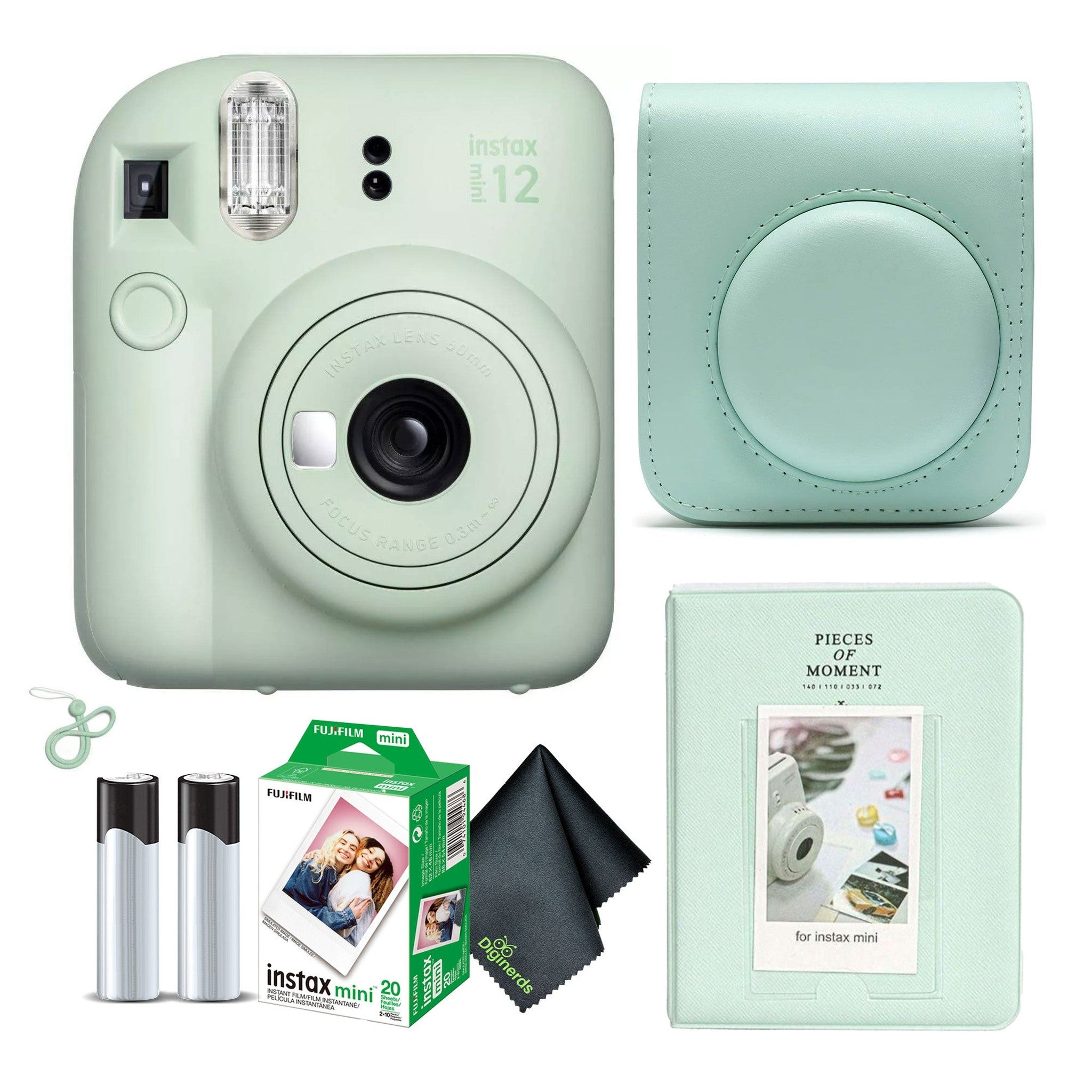 FUJIFILM INSTAX MINI 12 Instant Film Camera with Instant Film - Mint Green Fujifilm