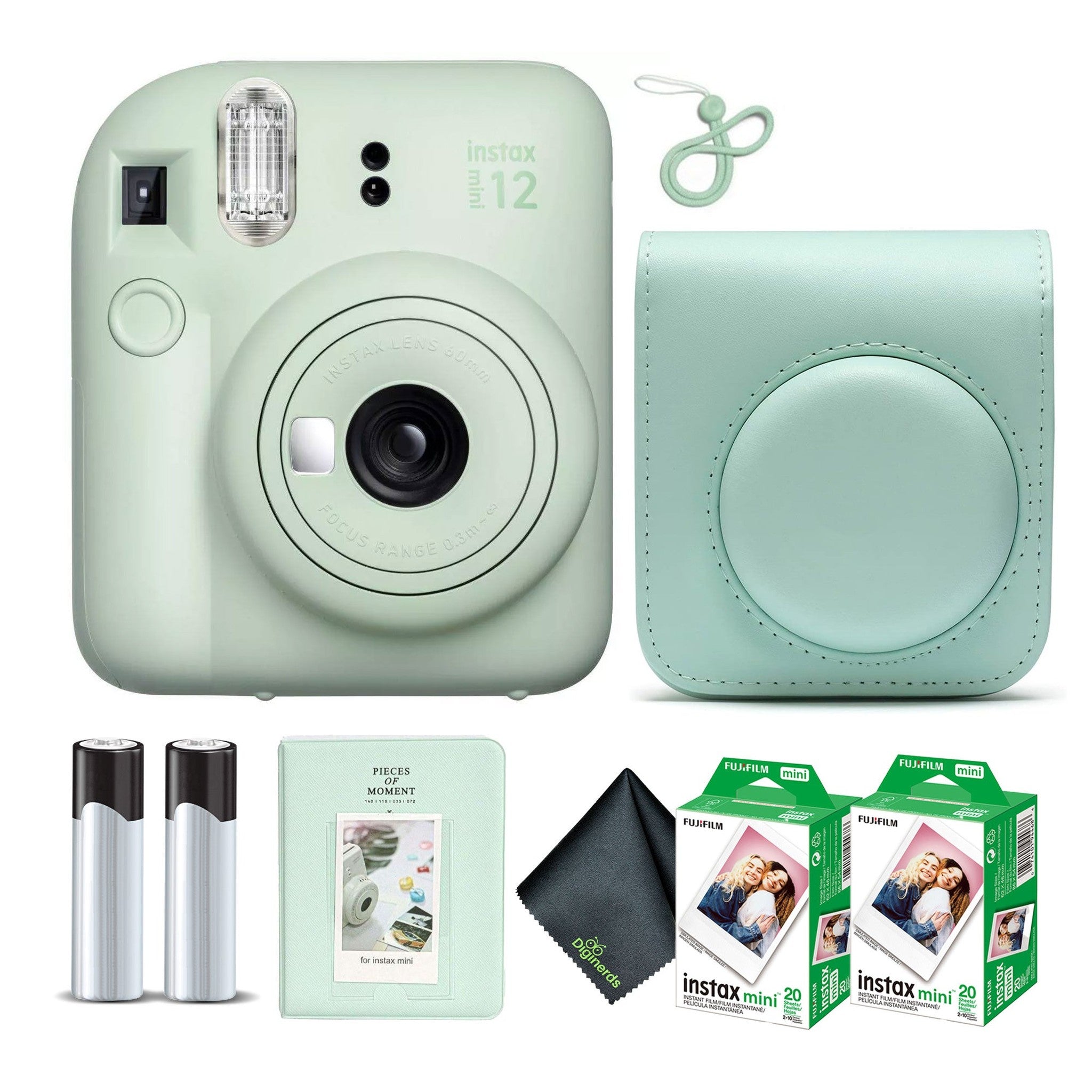 FUJIFILM INSTAX MINI 12 Instant Film Camera with Instant Film - Mint Green Fujifilm