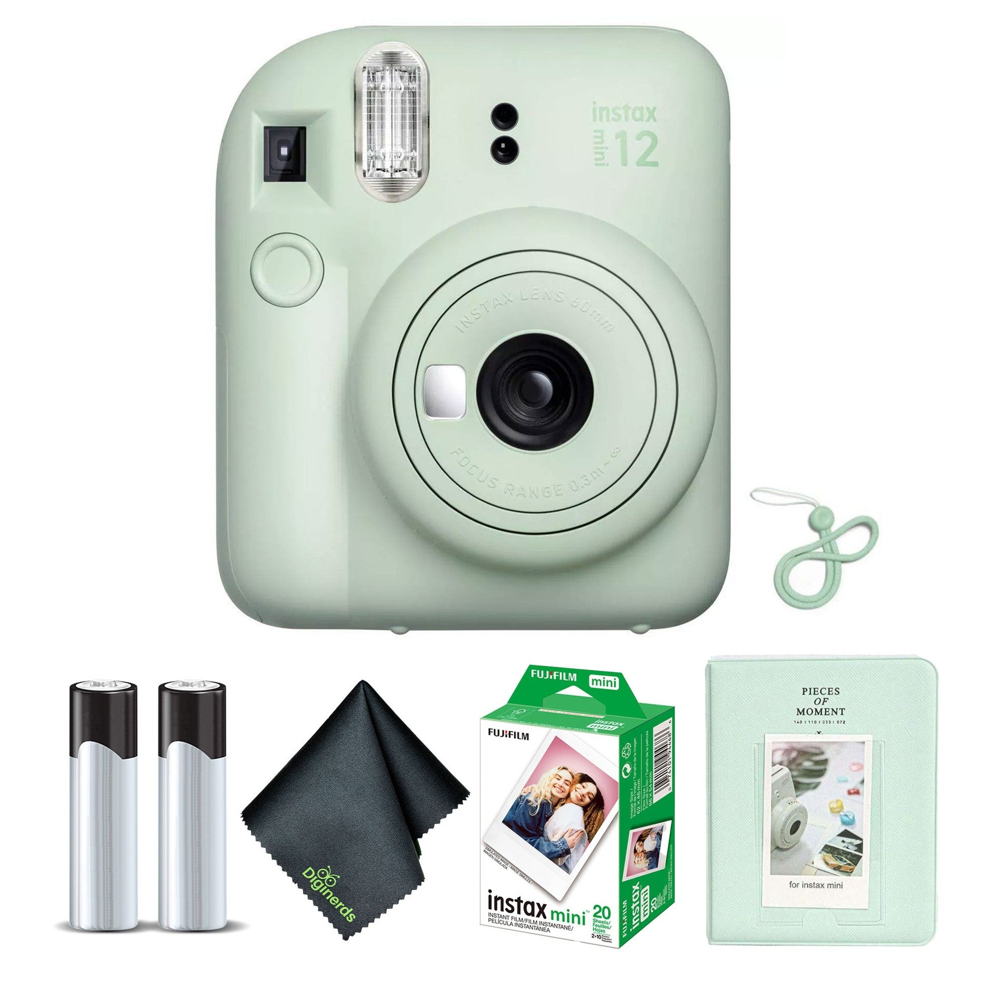 FUJIFILM INSTAX MINI 12 Instant Film Camera with Instant Film - Mint Green Fujifilm