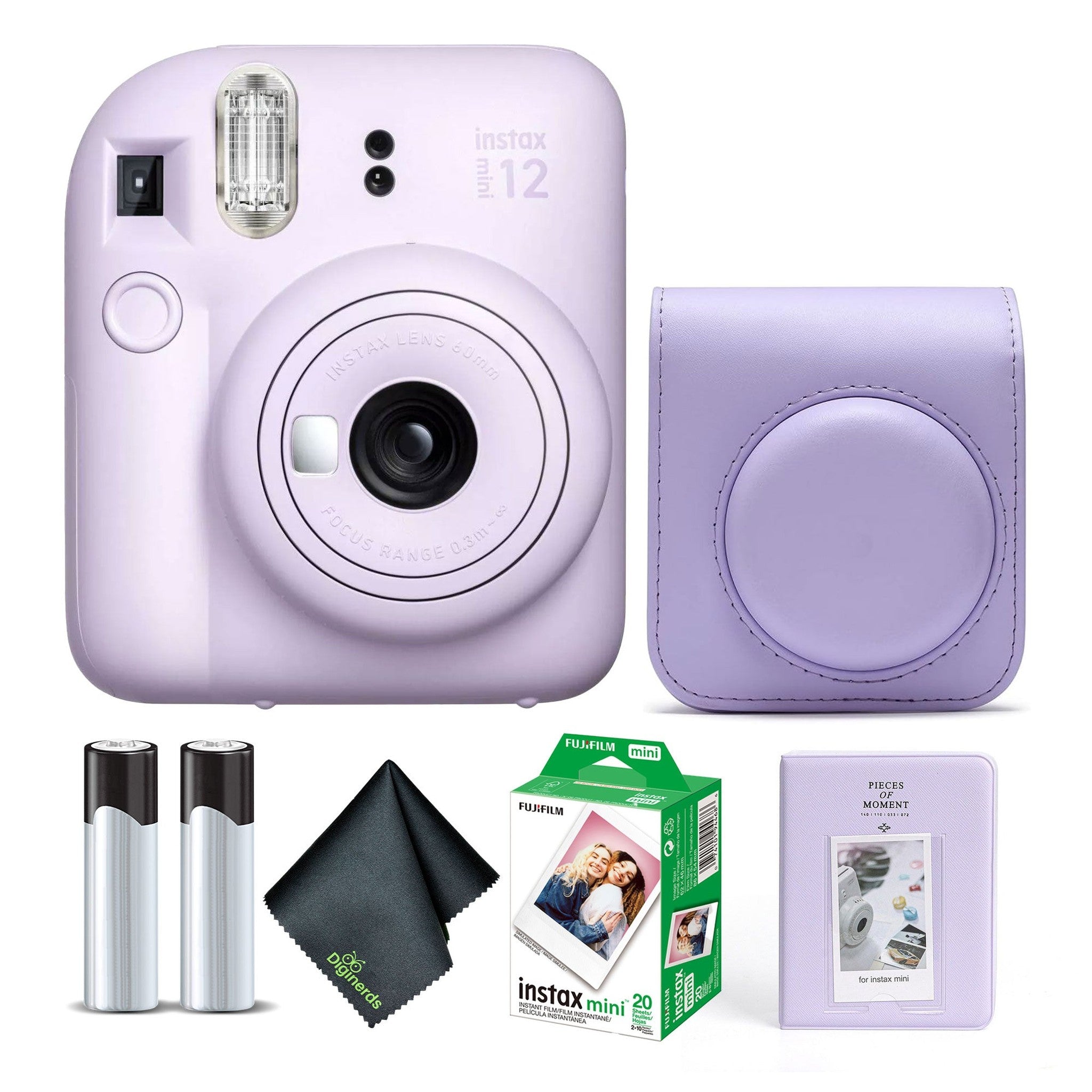 FUJIFILM INSTAX MINI 12 Instant Film Camera with Instant Film - Lilac Purple Fujifilm