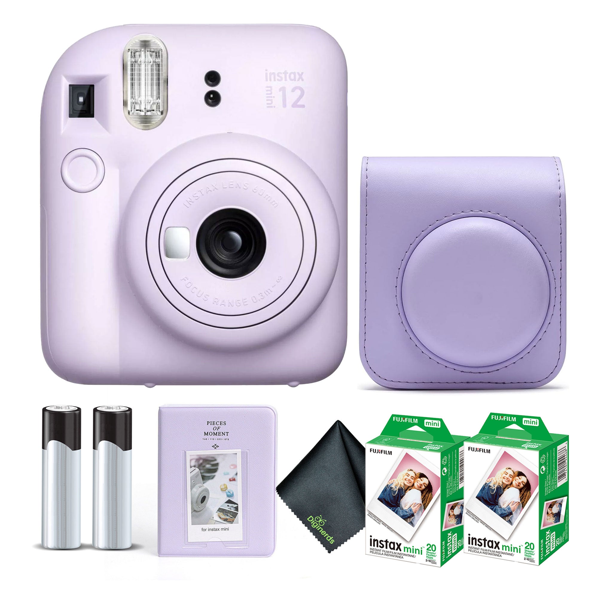 FUJIFILM INSTAX MINI 12 Instant Film Camera with Instant Film - Lilac Purple