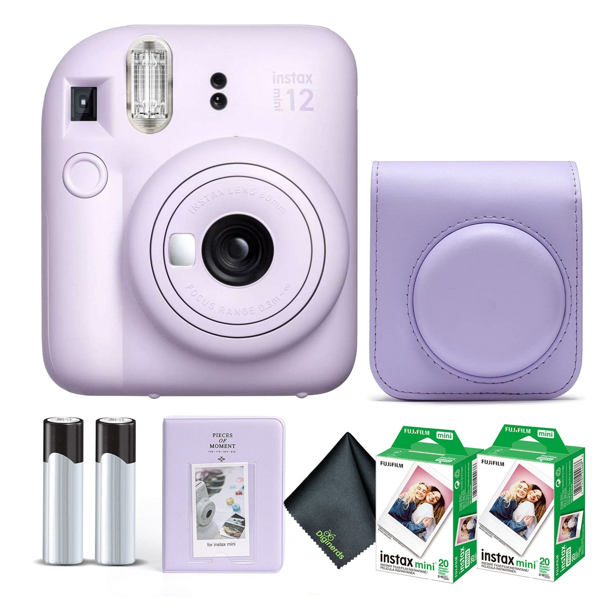 FUJIFILM INSTAX MINI 12 Instant Film Camera with Instant Film - Lilac Purple Fujifilm