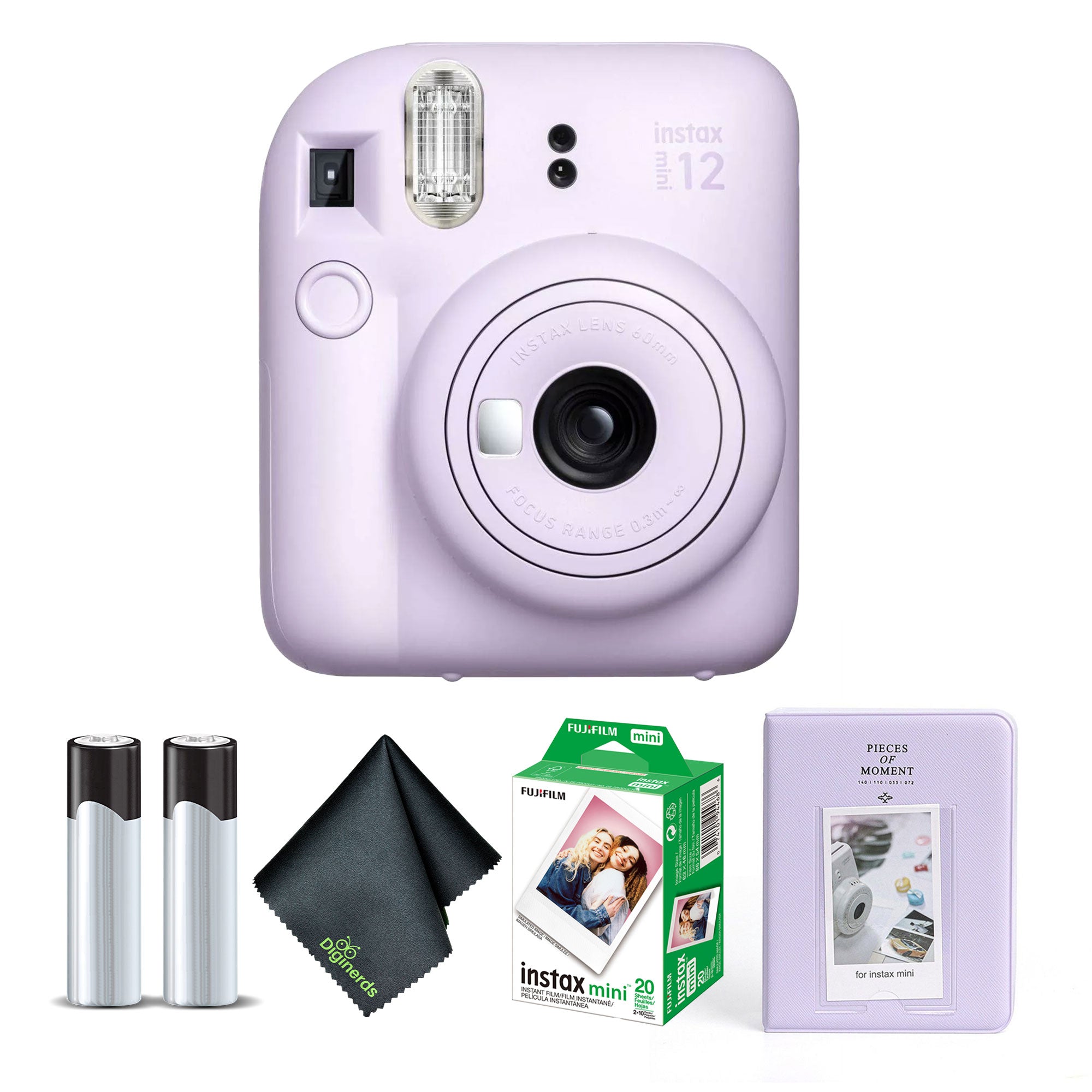 FUJIFILM INSTAX MINI 12 Instant Film Camera with Instant Film - Lilac Purple