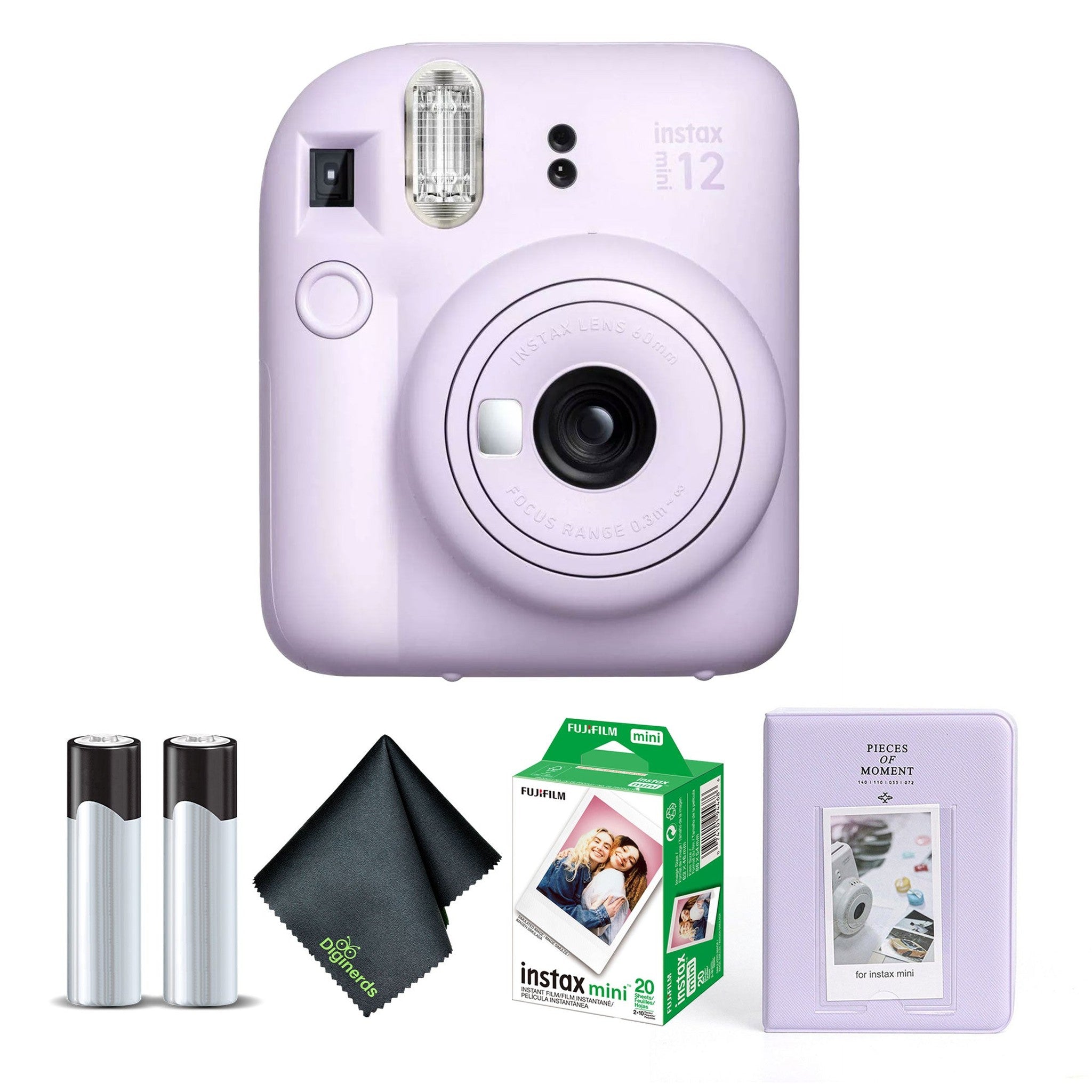 FUJIFILM INSTAX MINI 12 Instant Film Camera with Instant Film - Lilac Purple Fujifilm