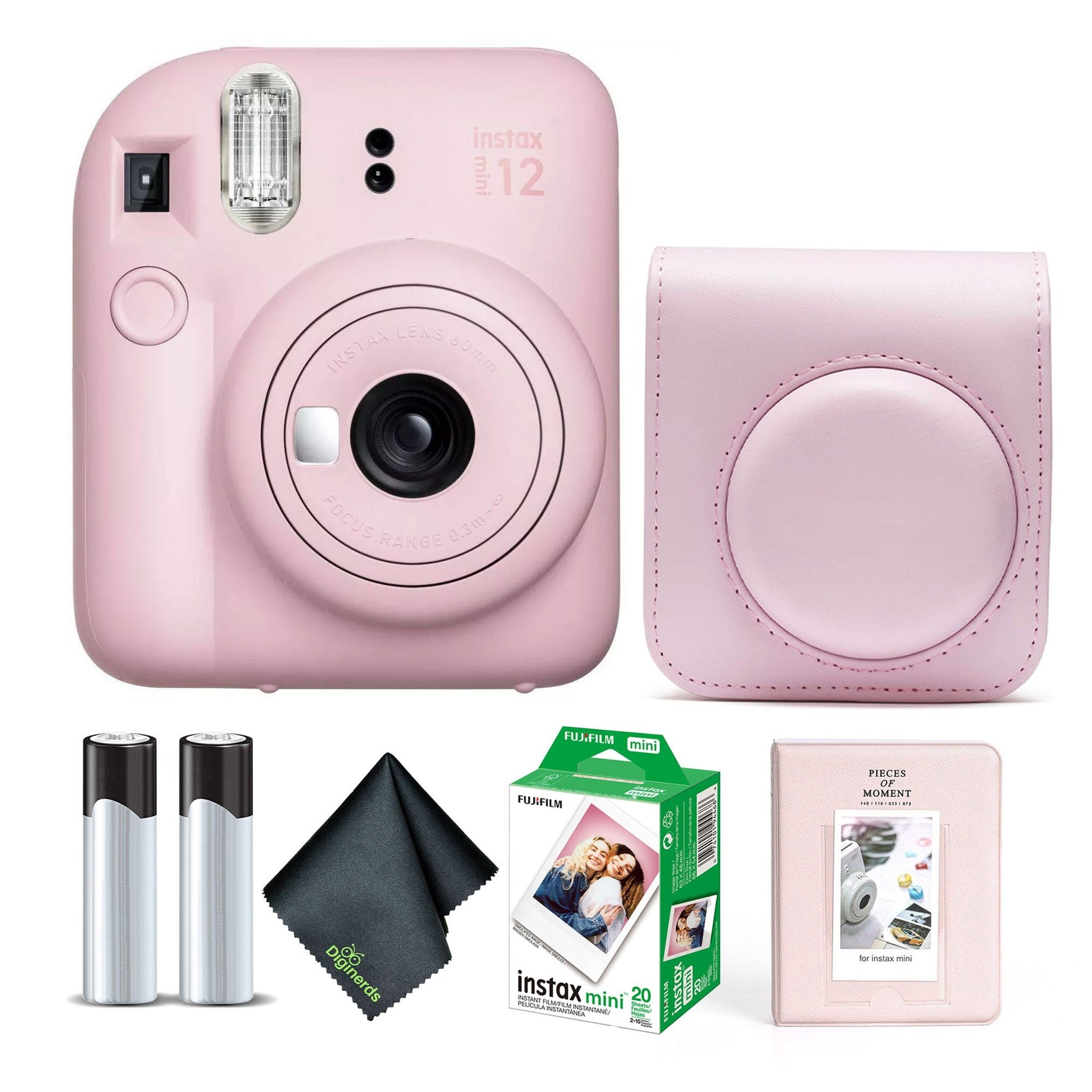 FUJIFILM INSTAX MINI 12 Instant Film Camera with Instant Film - Blossom Pink Fujifilm