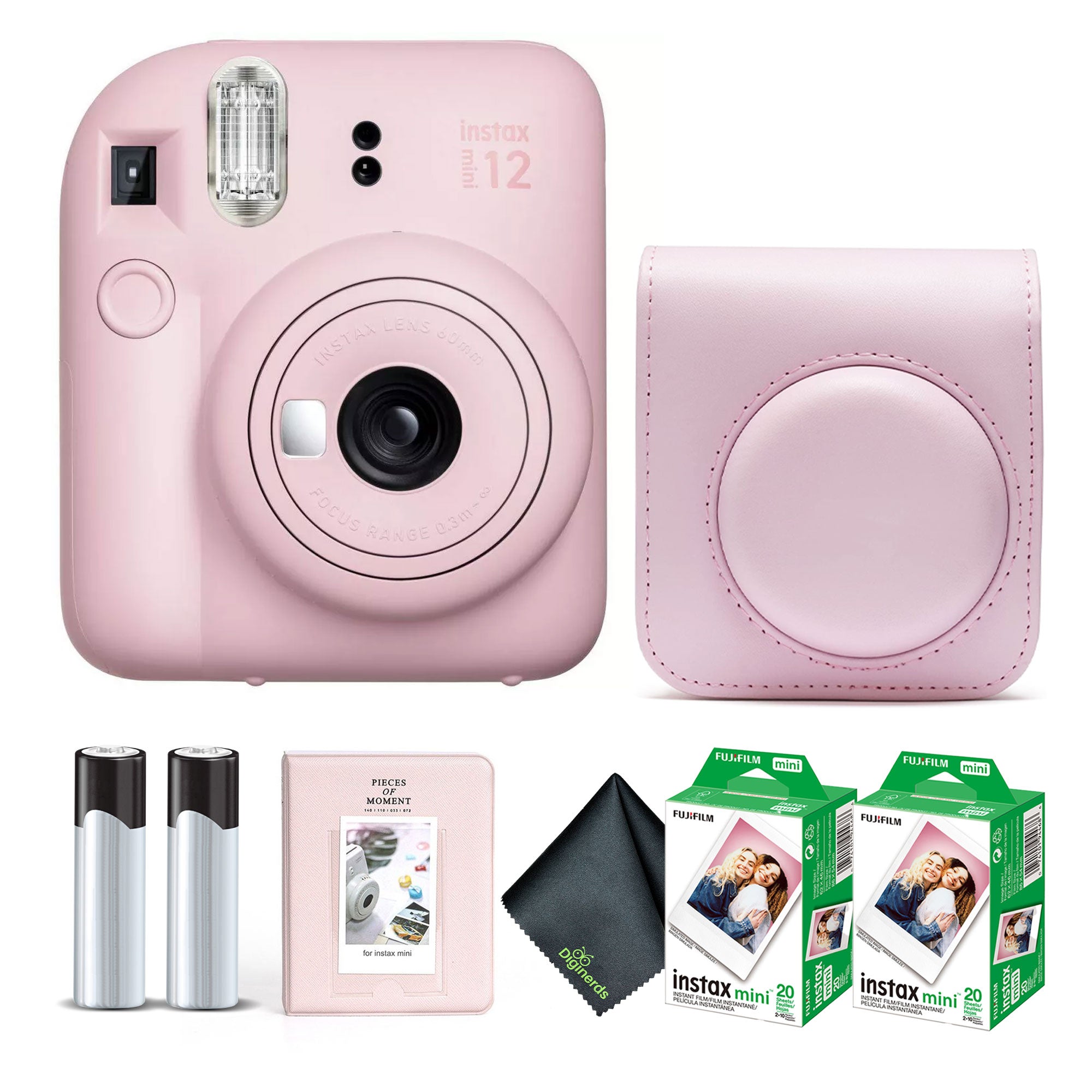 FUJIFILM INSTAX MINI 12 Instant Film Camera with Instant Film - Blossom Pink