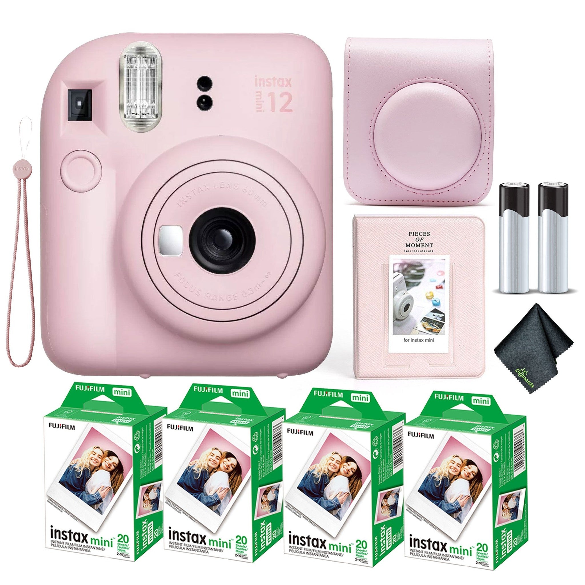 FUJIFILM INSTAX MINI 12 Instant Film Camera with Instant Film - Blossom Pink Fujifilm
