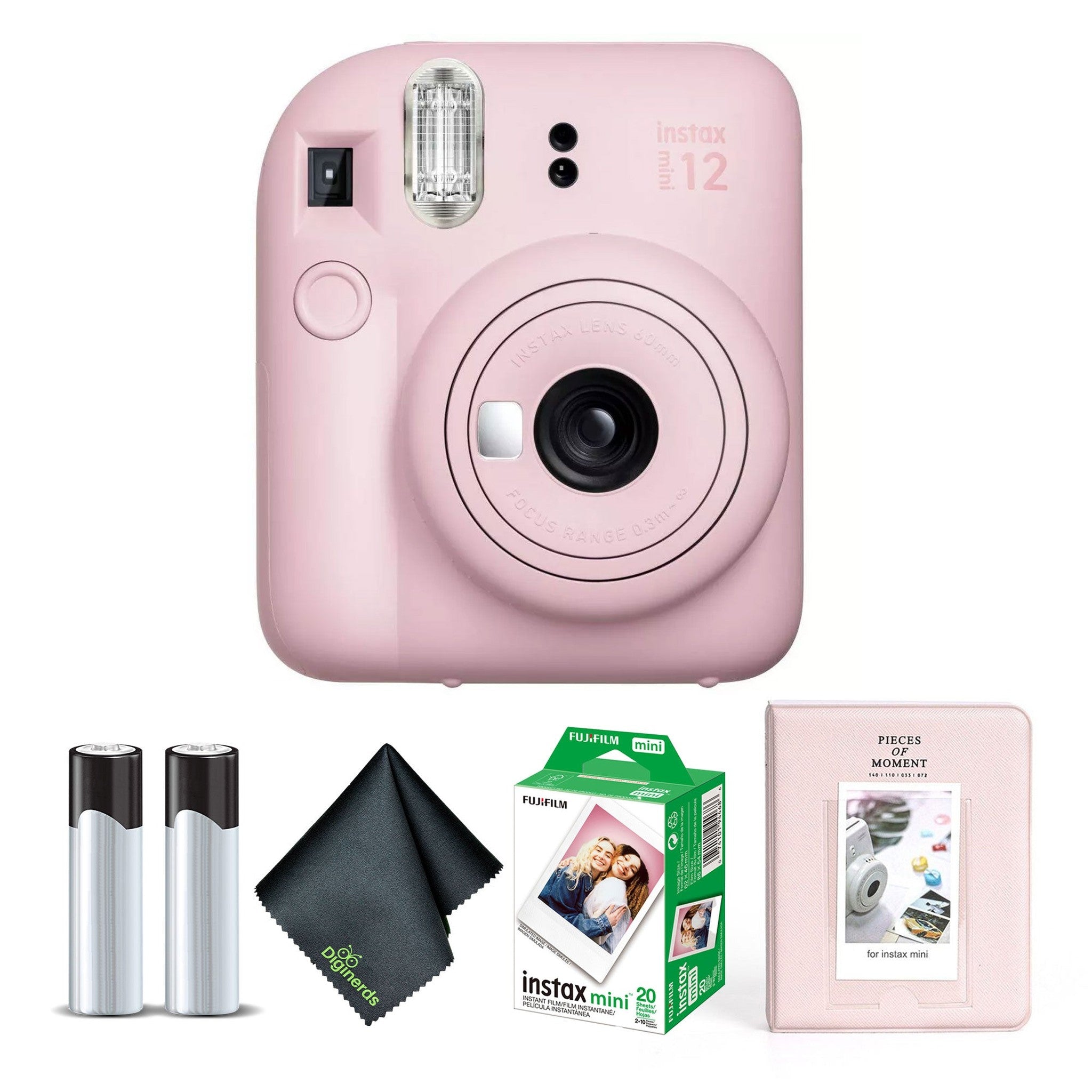 FUJIFILM INSTAX MINI 12 Instant Film Camera with Instant Film - Blossom Pink Fujifilm