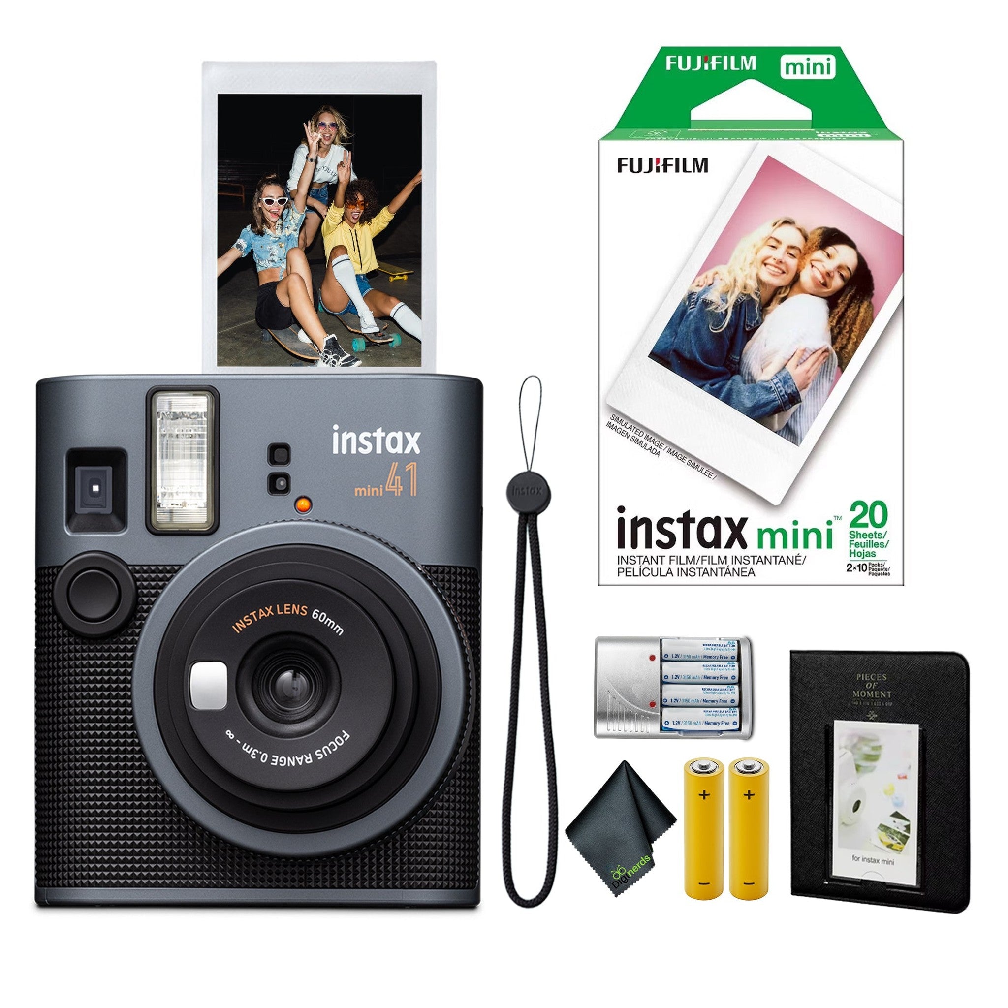 FujiFilm Instax Mini 41 Instant Film Camera + Instant-mini Film 20 Sheets Fujifilm