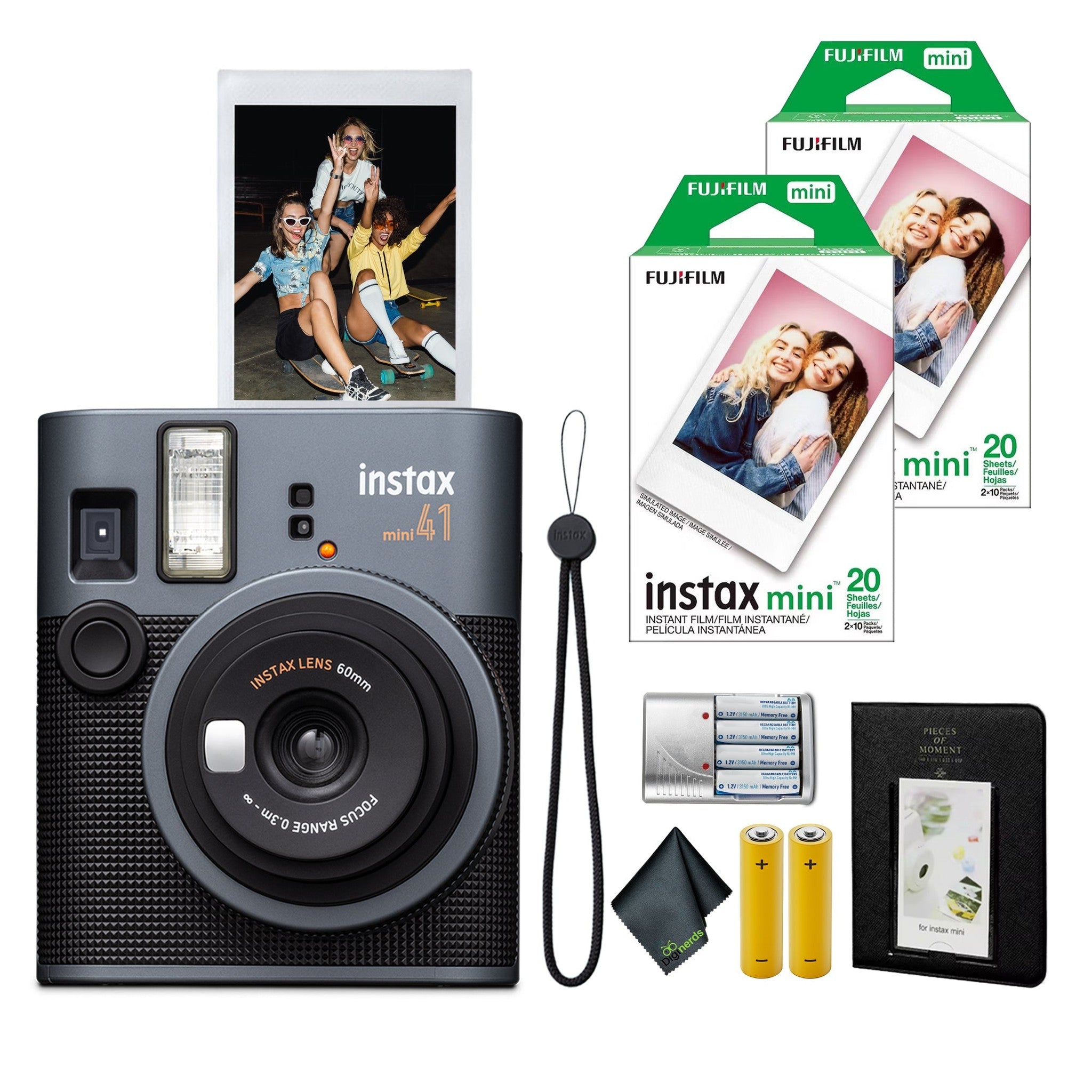 FujiFilm Instax Mini 41 Instant Film Camera + Instant-mini Film 40 Sheets Fujifilm