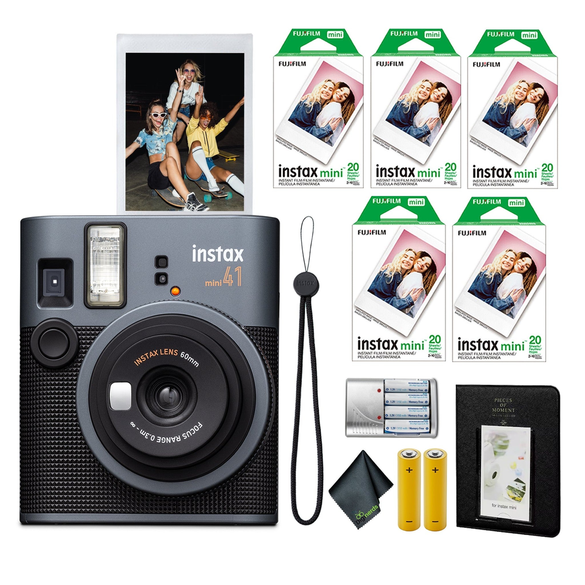 FujiFilm Instax Mini 41 Instant Film Camera + Instant-mini Film 100 Sheets Fujifilm