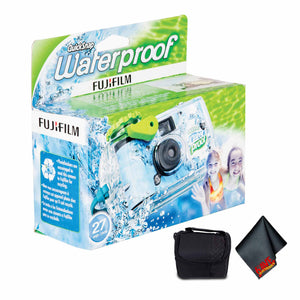 FUJIFILM QuickSnap 800 Waterproof 35mm Disposable Camera 27 Exposures , Bundle