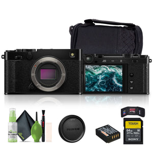 FUJIFILM X-E5 Mirrorless Digital Camera Black , 64GB UHS-II SDXC Memory Card