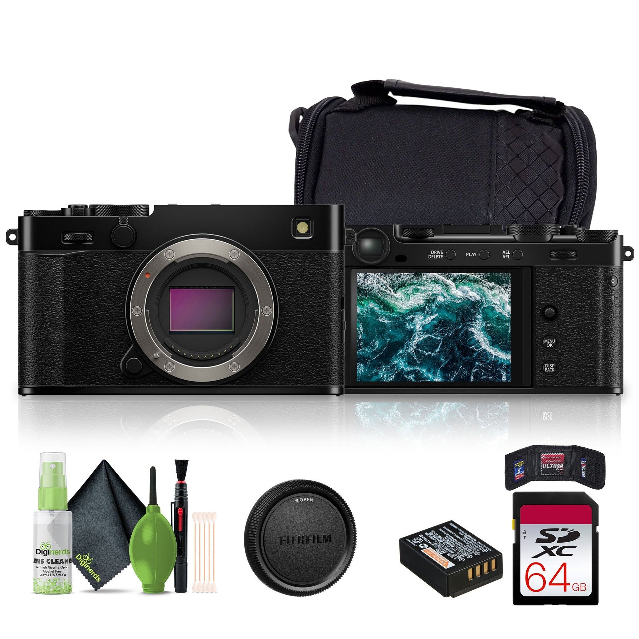 FUJIFILM X-E5 Mirrorless Digital Camera Black , 64GB Memory Card