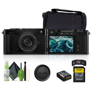 FUJIFILM X-E5 Mirrorless Digital Camera with XF 23mm f/2.8 Lens Black , Bundle