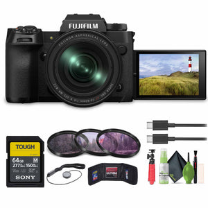 FUJIFILM X-H2 Mirrorless Camera with 16-80mm Lens, 64GB Memory Card, Bundle