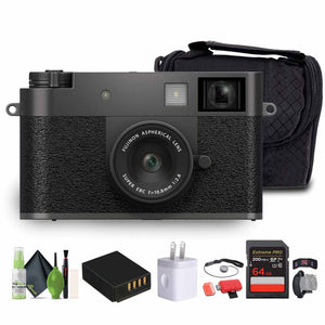 FUJIFILM X half Digital Camera Charcoal Silver , SOFT CASE-SMALL