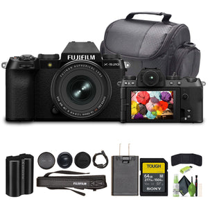 Fujifilm X-S20 Mirrorless Camera With XF16-50mmF2.8-4.8 R LM WR Black, Bundle