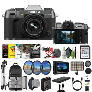 Fujifilm X-T50 Mirrorless Digital Camera XC15-45mm With 128GB Memory Card + More