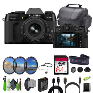 Fujifilm X-T50 Mirrorless Digital Camera XF16-50mm + More Accessories - Black