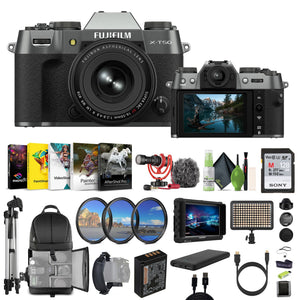 Fujifilm X-T50 Mirrorless Camera XF16-50mm+ Rode Microphone +7" HD Monitor