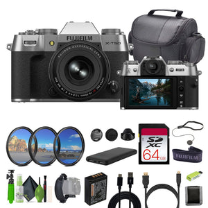 Fujifilm X-T50 Mirrorless Digital Camera XF16-50mm + Accessories - Silver