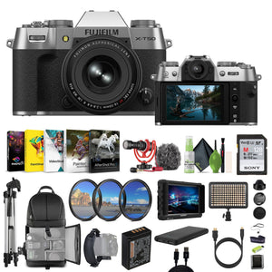 Fujifilm X-T50 Mirrorless Camera XF16-50mm + Rode Microphone + HD Monitor + More