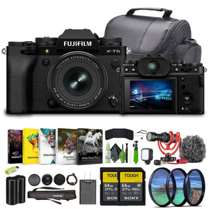 Fujifilm X-T5 Mirrorless Camera With XF 16-50mm f/2.8-4.8 Black Lens Bundle Fujifilm