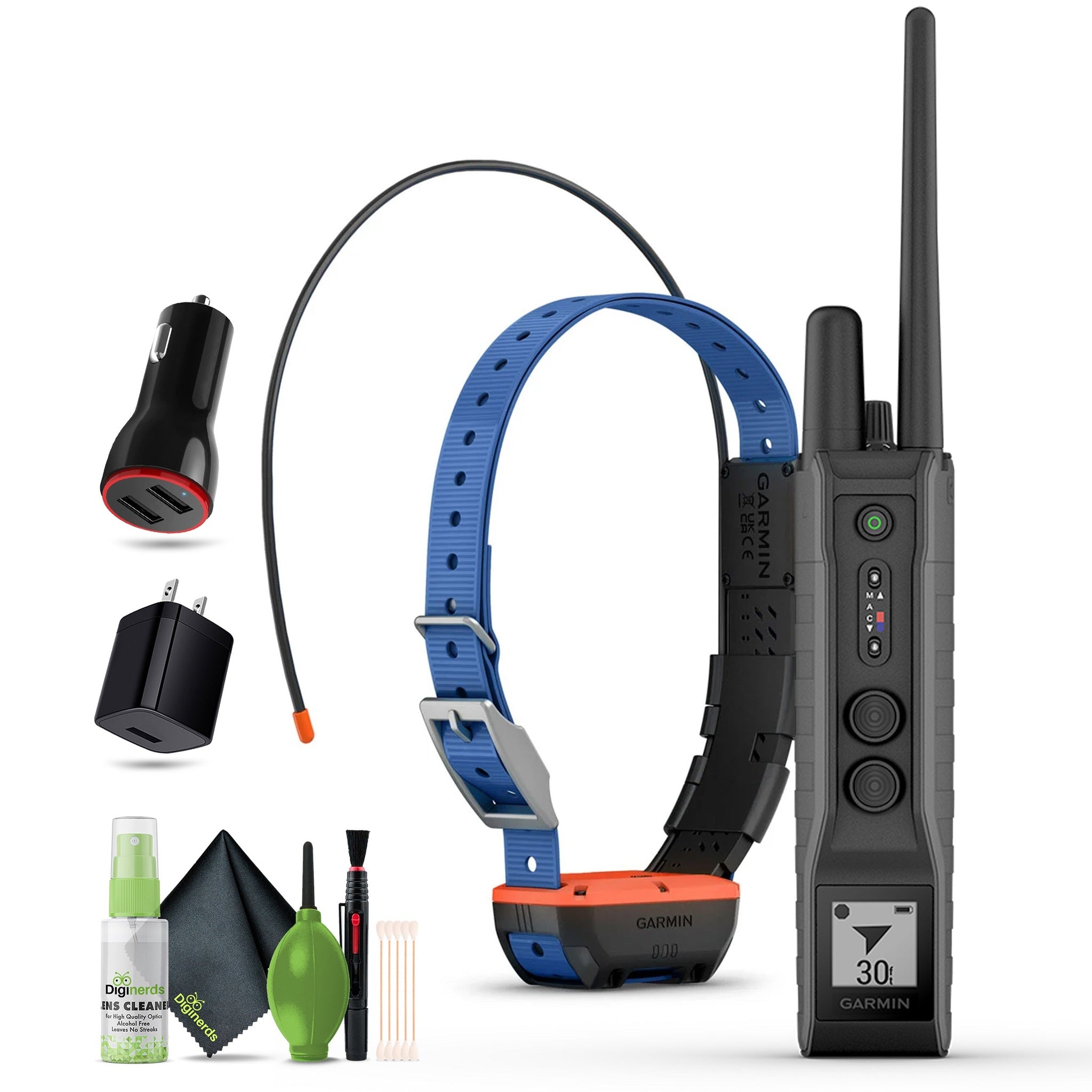 Garmin Pro 550 Plus, Handheld, USB Charging Adapter, Garmin Alpha T20 Collar Garmin