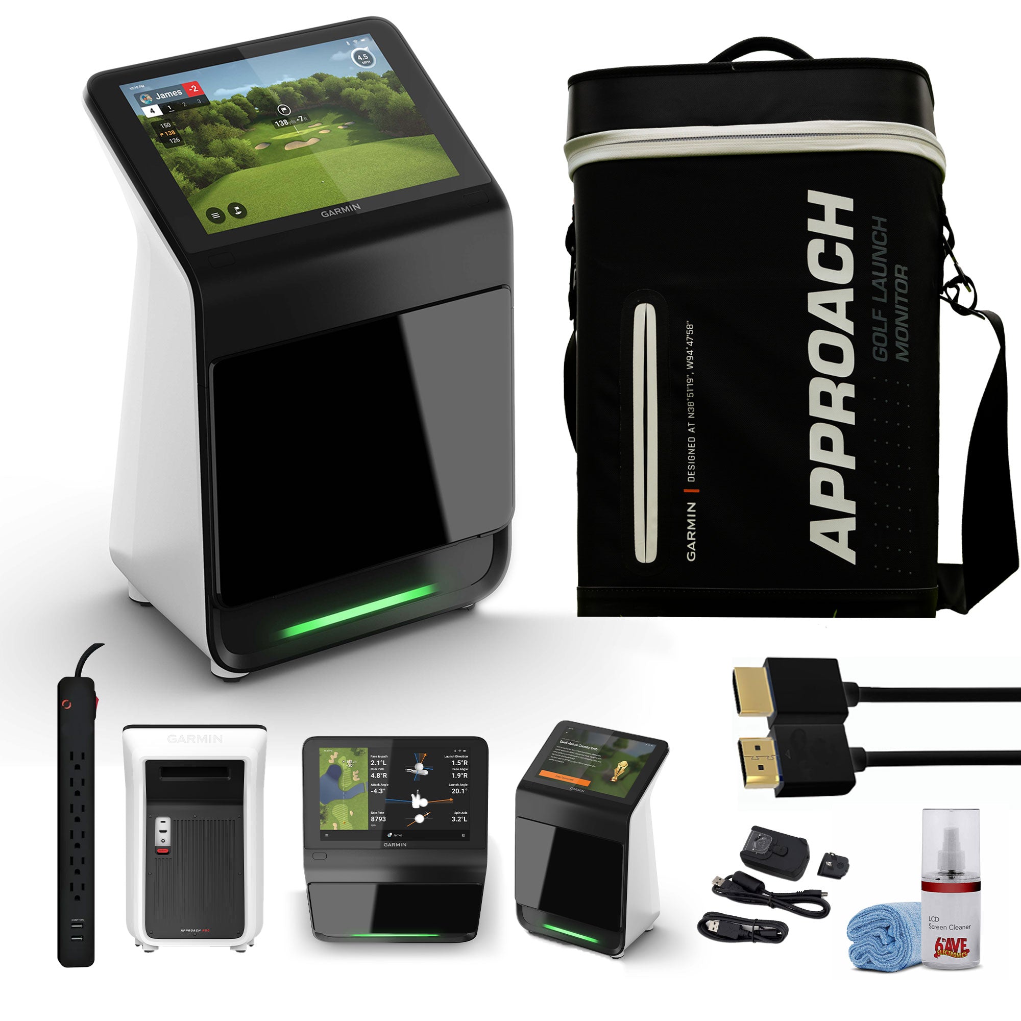 Garmin Approach R50 Premium Golf Launch Monitor and Simulator Bundle
