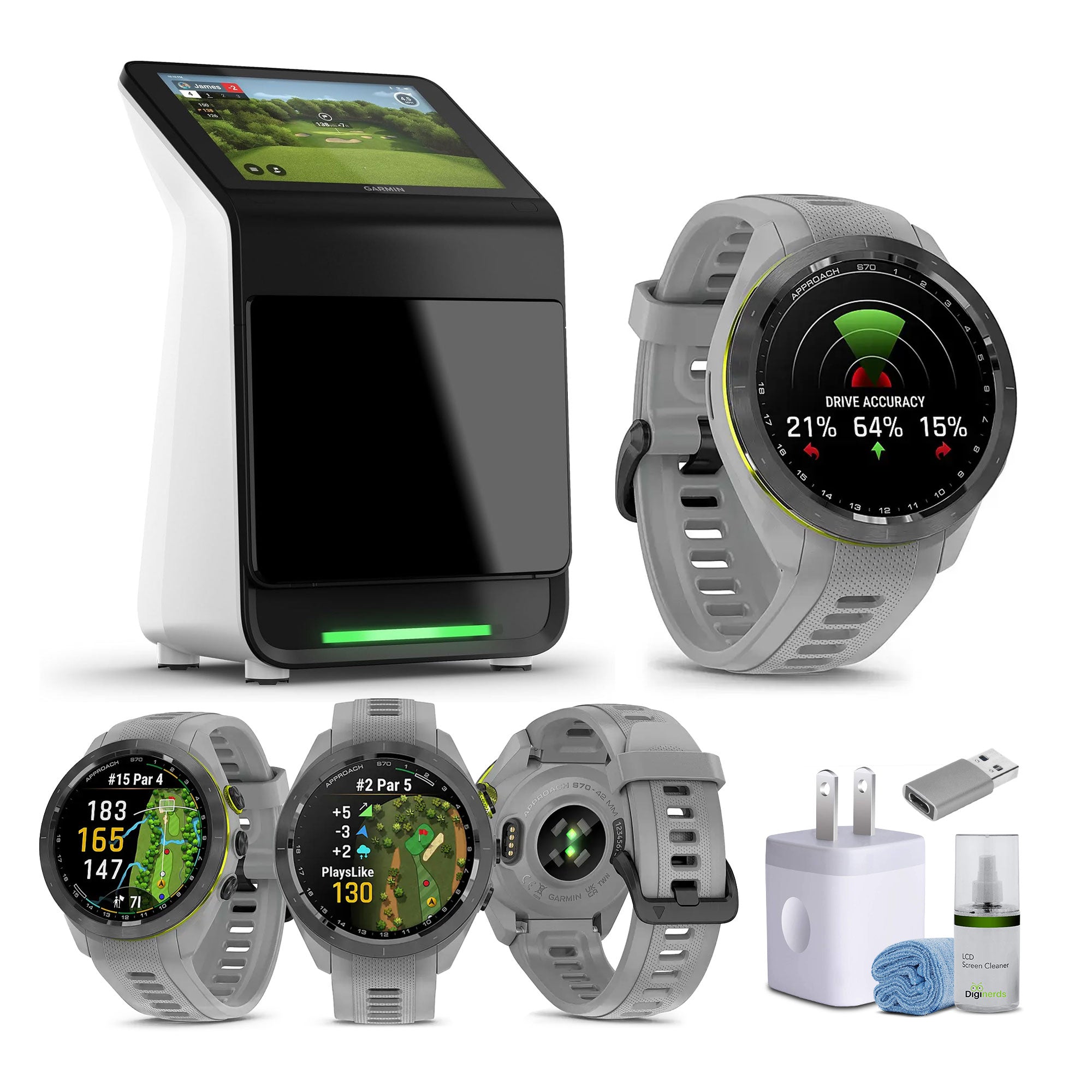 Garmin Approach R50 Premium Golf Launch Monitor and Simulator Bundle