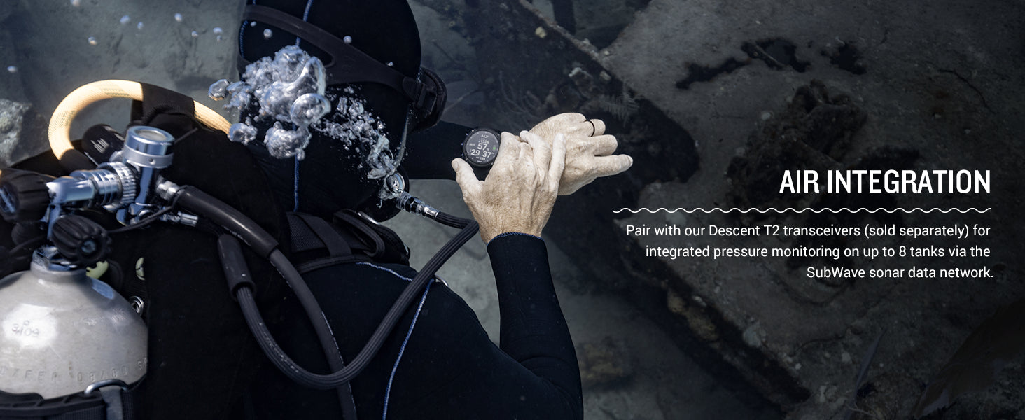 Garmin Descent Mk3i, Dive Computer and Multisport GPS Smartwatch, Black- Bundle