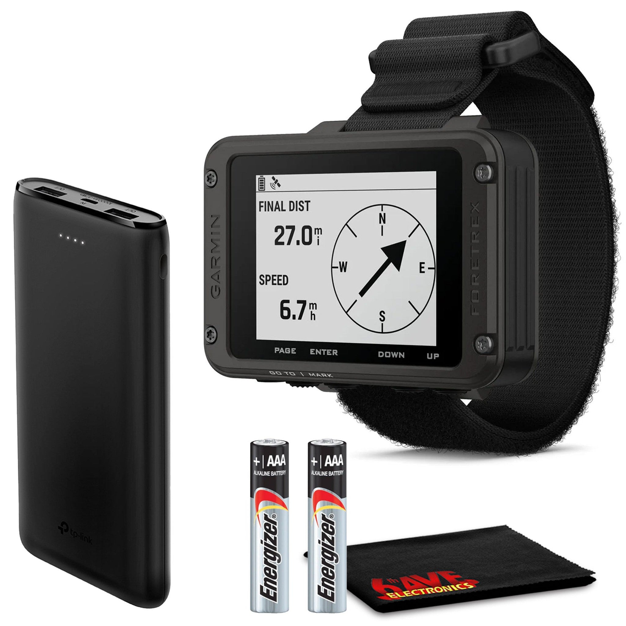 Garmin Foretrex 801 Wrist-Mounted GPS Navigator with Strap - Upgraded GNSS