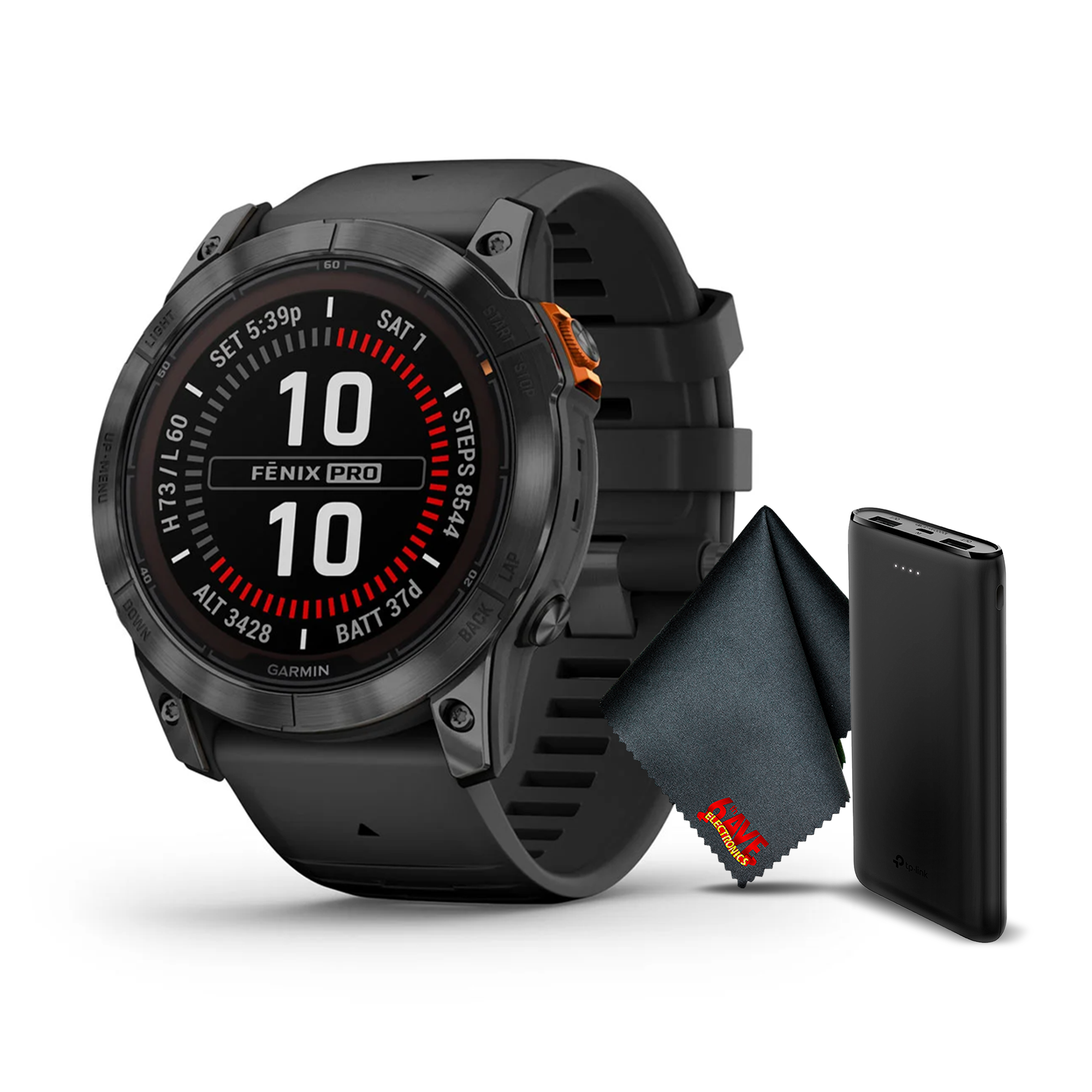 Garmin Fenix 7X Pro Solar Edition Slate Gray With Black Band 51MM Gps Smartwatch