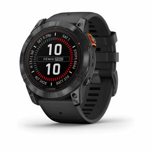 Garmin Fenix 7X Pro Solar Edition Gps Smartwatch Slate Gray & Black Band 51 MM