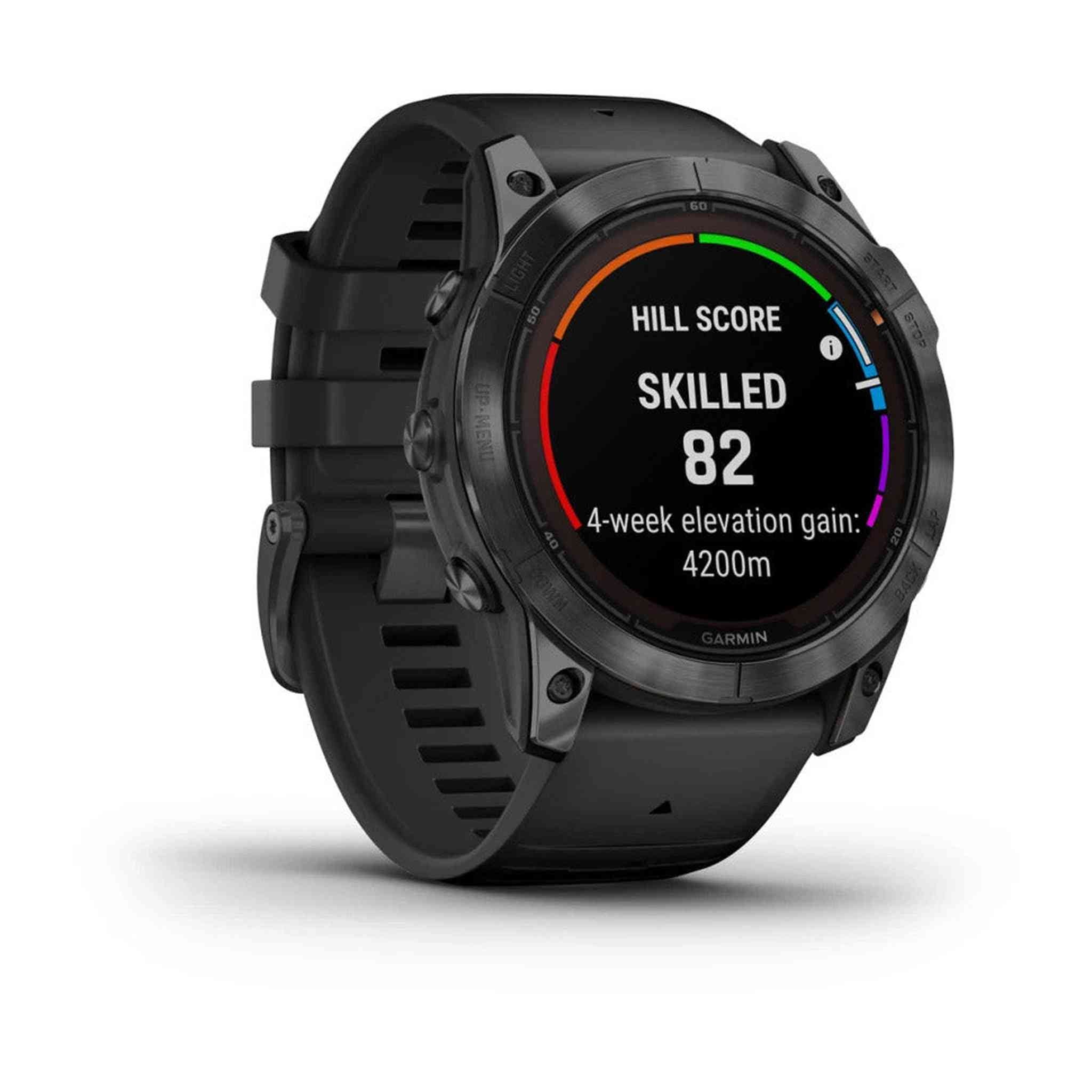 Garmin Fenix 7X Pro Solar Edition Slate Gray With Black Band 51MM Gps Smartwatch Garmin