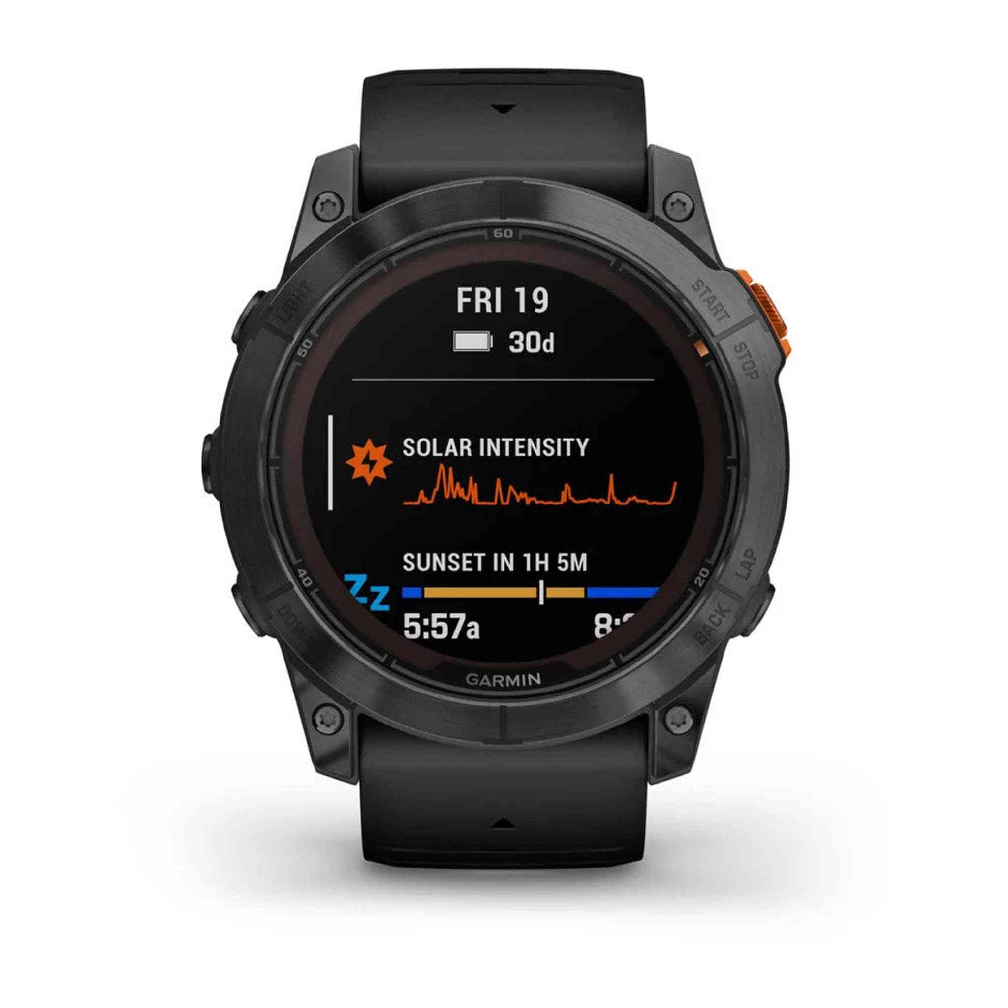Garmin Fenix 7X Pro Solar Edition Gps Smartwatch Slate Gray & Black Band 51 MM